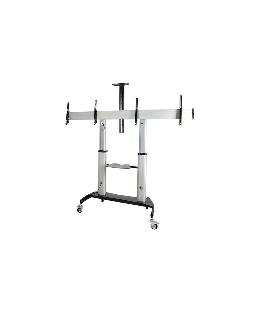 StarTech Height Adjustable Dual TV Cart STNDMTVDUO for 37"-60" 50kgs VESA TVs