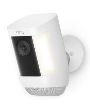 Ring Spotlight Cam Pro Wireless Battery Surveillance Camera In White B09DRX62ZV-DAS