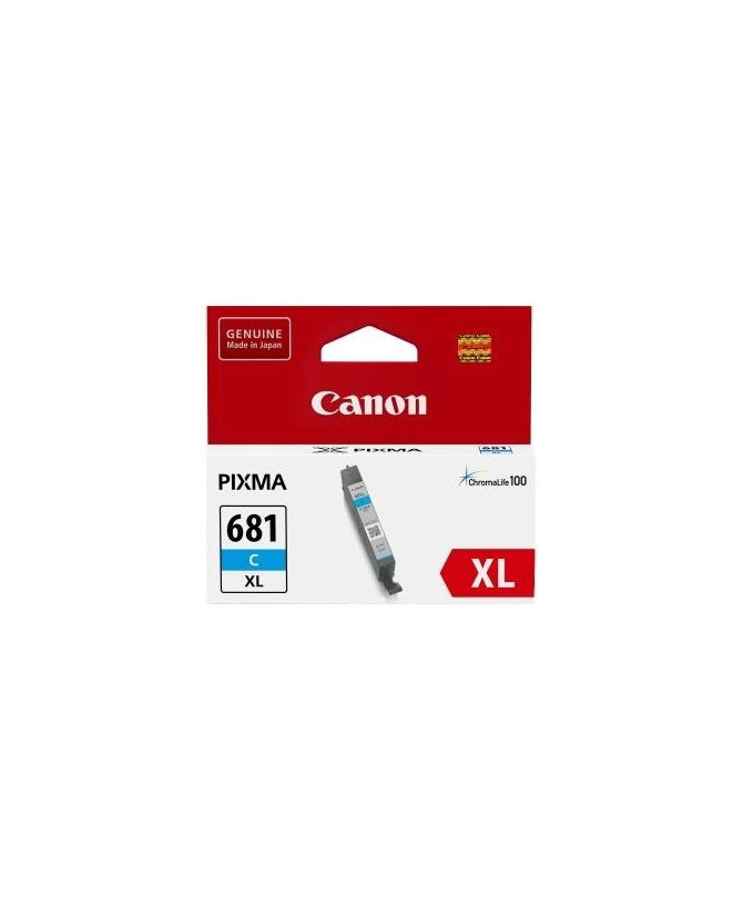 Canon Original High Yield Inkjet Cyan Ink Cartridge CLI681XLC for PIXMA TS6100, TS6200