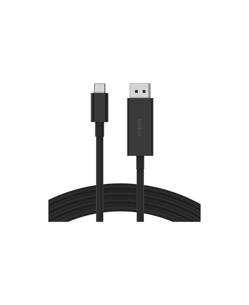 Belkin Connect 2M DisplayPort - USB-C Data Transfer Cable AVC014BT2MBK for Chromebook, TV