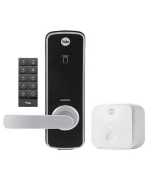 Assa Abloy Yale Unity Entrance Lock Silver with Connect Bridge and Keypad YUR/DEL/KIT/SIL