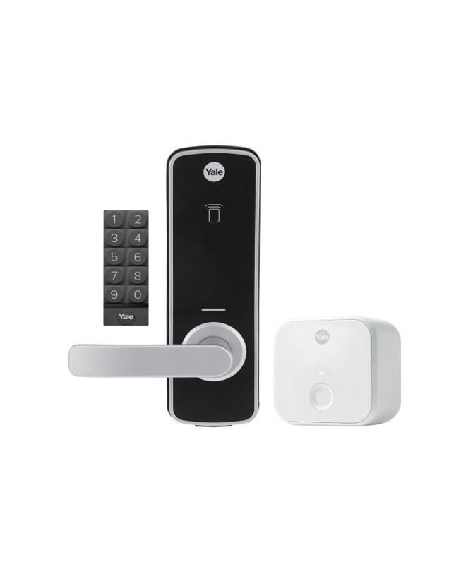 Assa Abloy Yale Unity Entrance Lock Silver with Connect Bridge and Keypad YUR/DEL/KIT/SIL