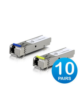 Ubiquiti UFiber 1 Gbps Bidirectional Single-Mode SFP Module 20 Pack UACC-OM-SM-1G-S-20