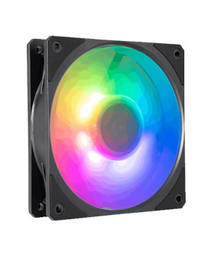 Cooler Master Mobius 120P ARGB Case Fan Black Edition with 120MM, RBD, Oil Reflow Bearing System, Air Vents MFZ-M2DN-24NP2-R1 