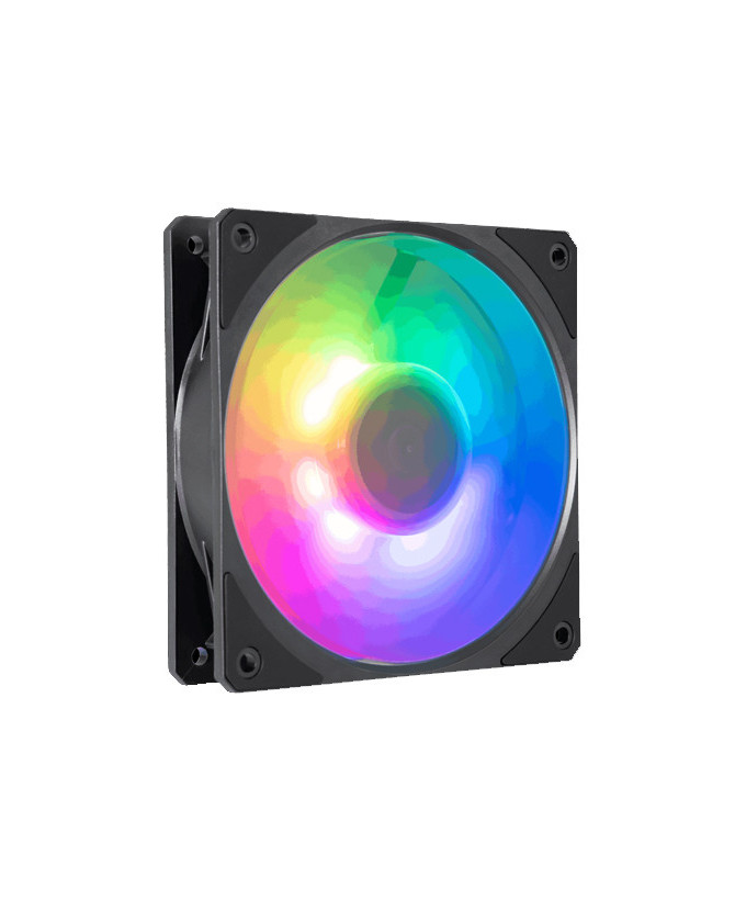 Cooler Master Mobius 120P ARGB Case Fan Black Edition with 120MM, RBD, Oil Reflow Bearing System, Air Vents MFZ-M2DN-24NP2-R1 