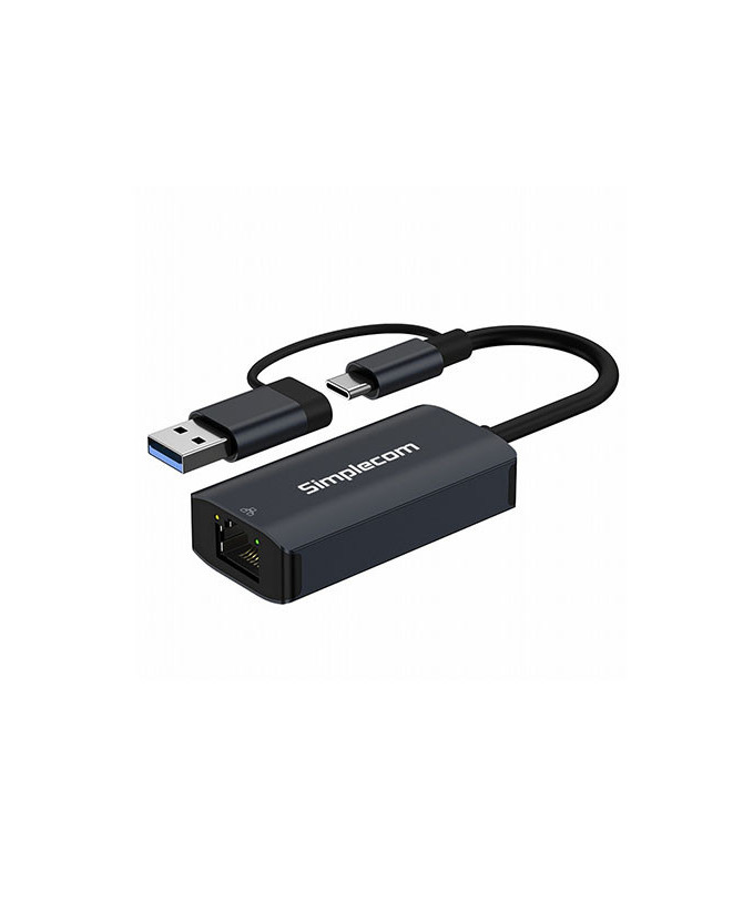 Simplecom USB-C and USB-A to Gigabit Ethernet Adapter NU315