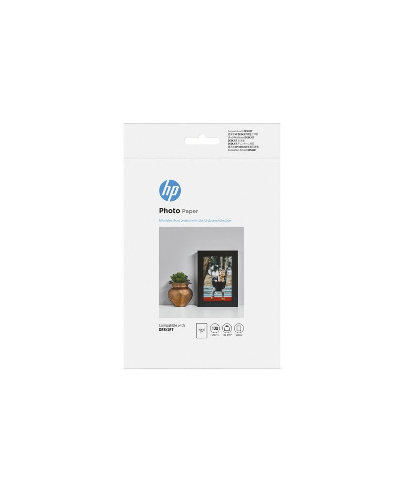 HP A4 Everyday Thermal 100 Sheet Inkjet Semi Gloss Photo Paper 9RR54A