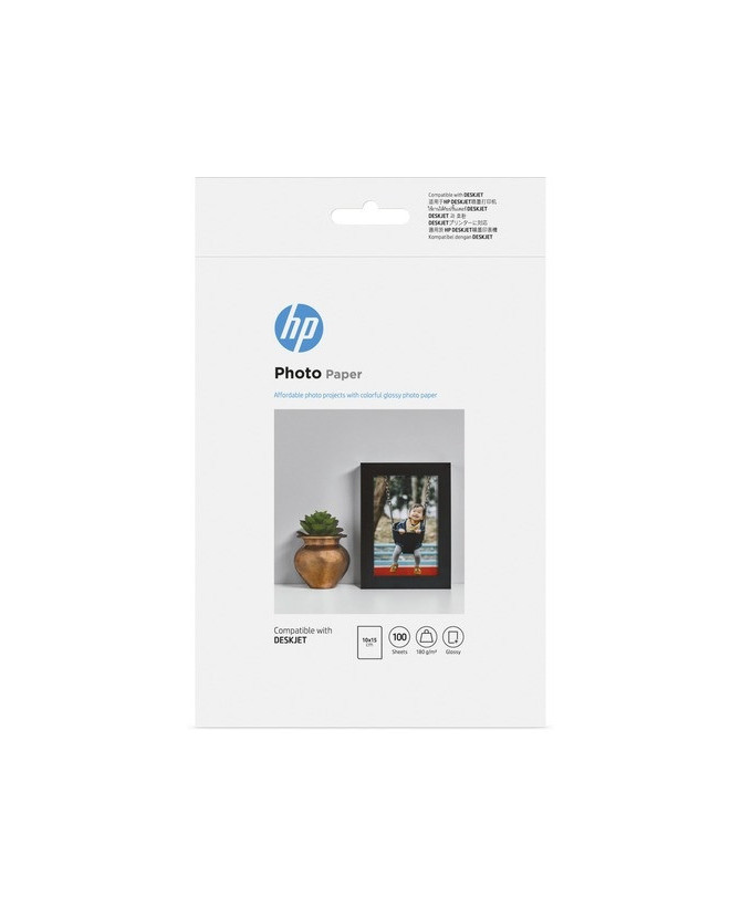 HP A4 Everyday Thermal 100 Sheet Inkjet Semi Gloss Photo Paper 9RR54A