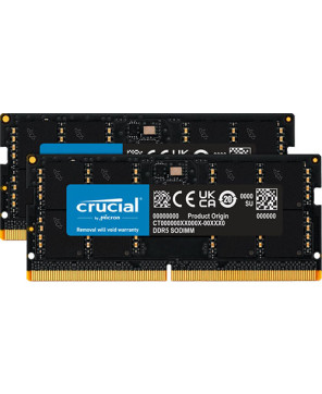 Micron Crucial 64GB (2x32GB) DDR5-5600 SODIMM Laptop Memory CT2K32G56C46S5