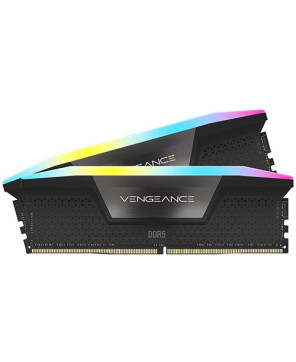 Corsair VENGEANCE RGB 64GB (2x32GB) DDR5 DRAM 6000MT/s CL40 Memory Kit in Black CMH64GX5M2B6000C40