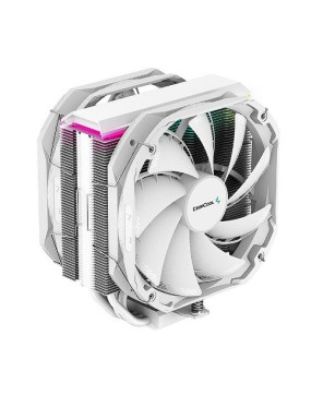 DeepCool AS500 PLUS Single Tower CPU Cooler in White R-AS500-WHNLMP-G