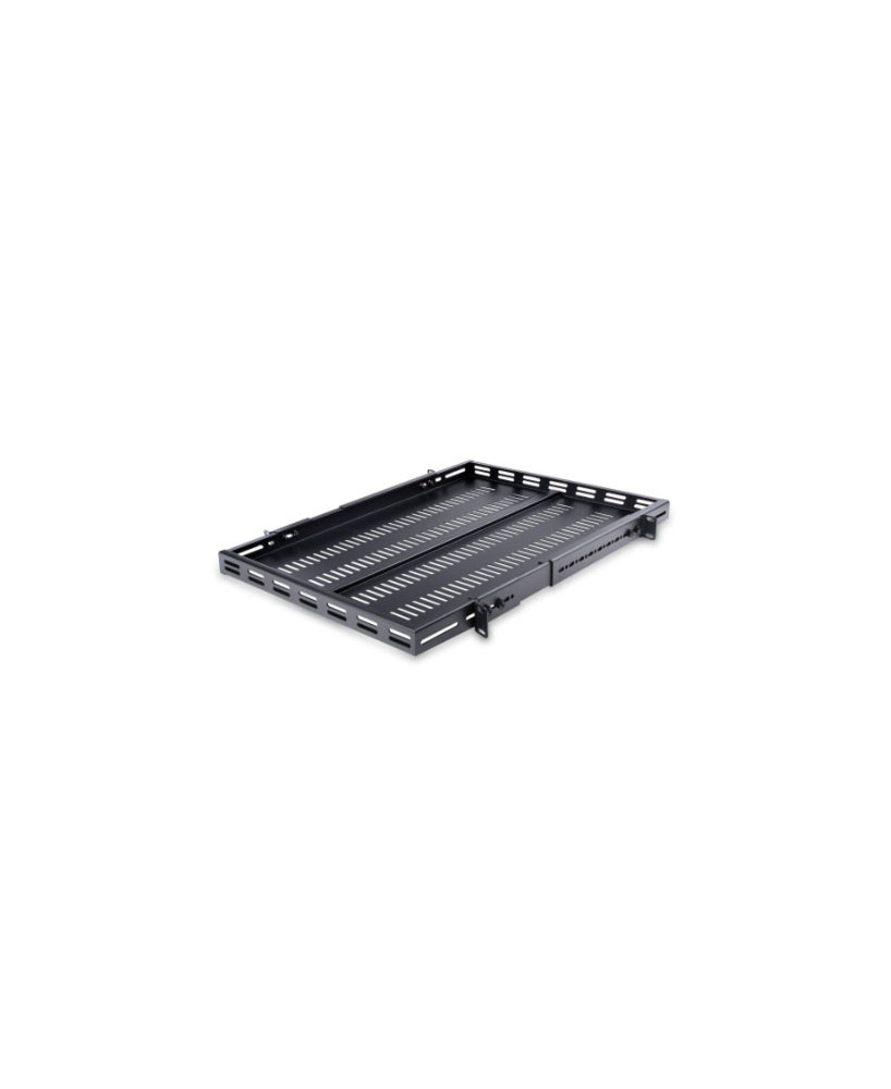 Startech 1U 4-Post 19.5" to 38" Adjustable Mounting Depth Vented Rack Mount Shelf ADJSHELFHDV2 for Server