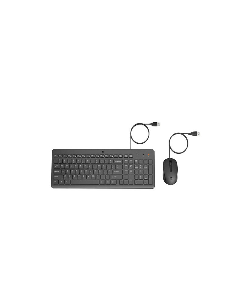 HP 150 Wired Keyboard and Optical Mouse Combo with 1600 DPI 240J7AA