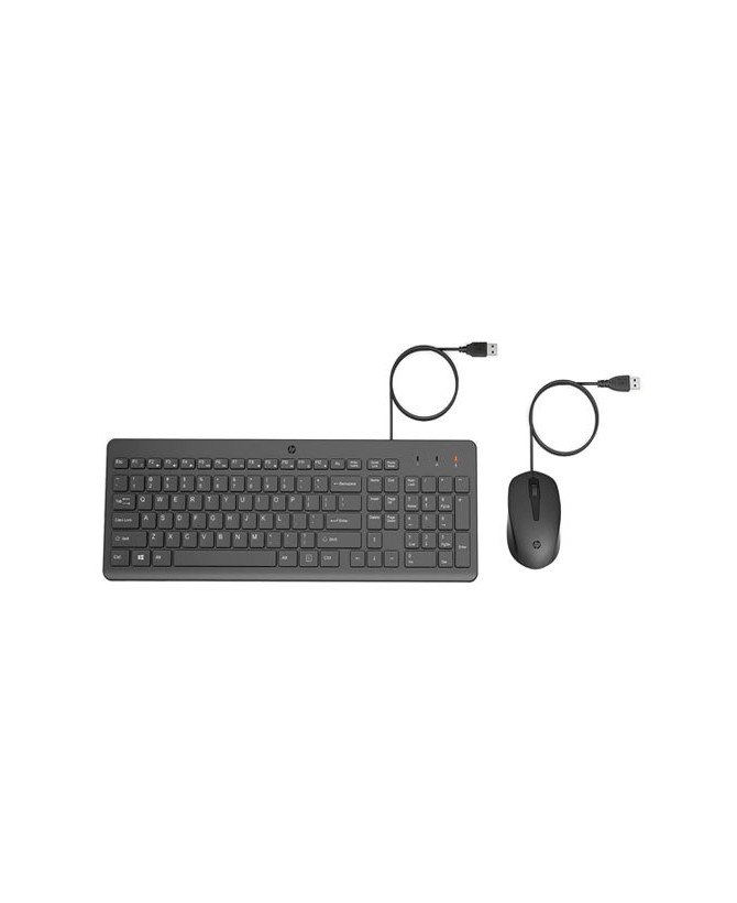 HP 150 Wired Keyboard and Optical Mouse Combo with 1600 DPI 240J7AA