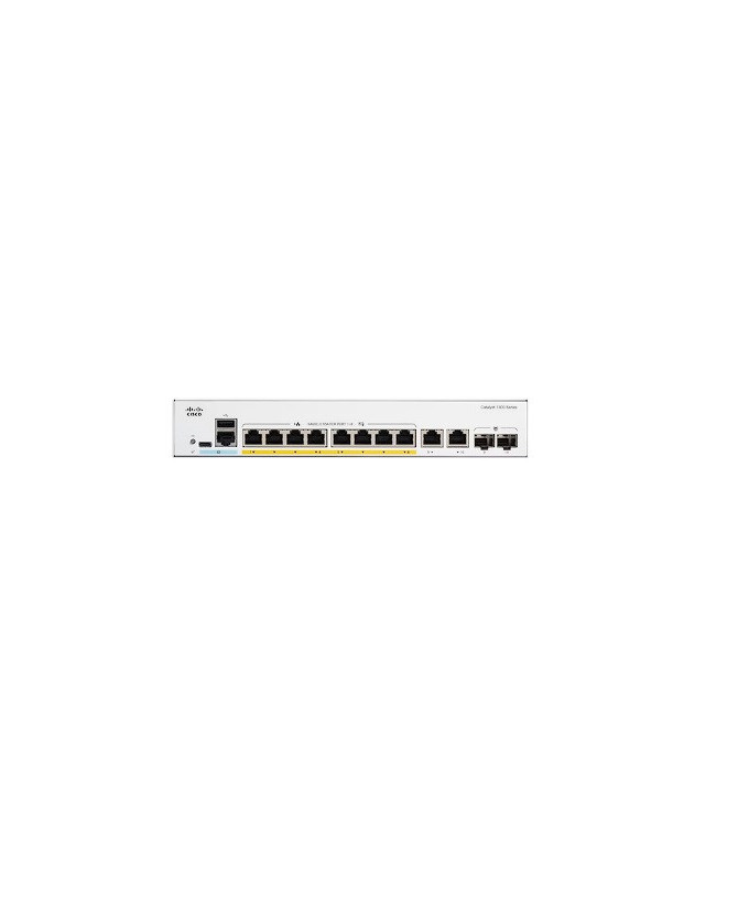 Cisco Catalyst 8-Ports Manageable Ethernet Switch C1300-8P-E-2G