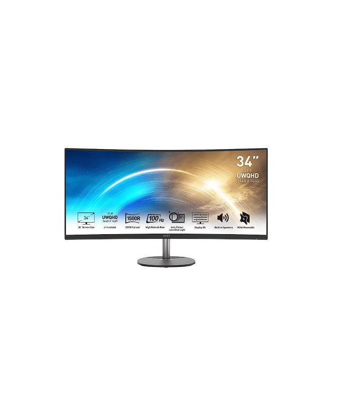 MSI PRO MP341CQ 34" Ultrawide Curved Business Monitor