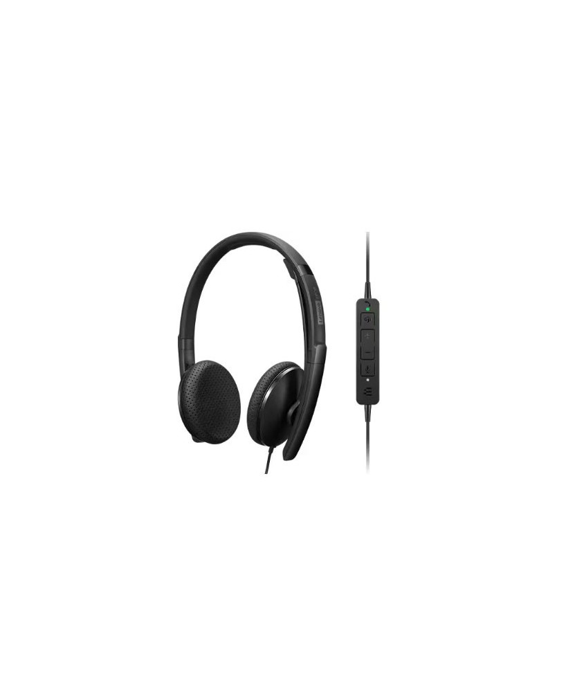 Lenovo Wired VoIP USB-A and USB-C Teams Stereo Headset 4XD1M45626