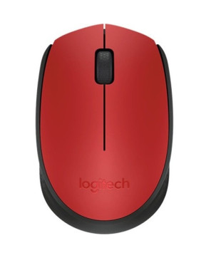 Logitech M171 USB Wireless Mouse in Red Black 910-004657