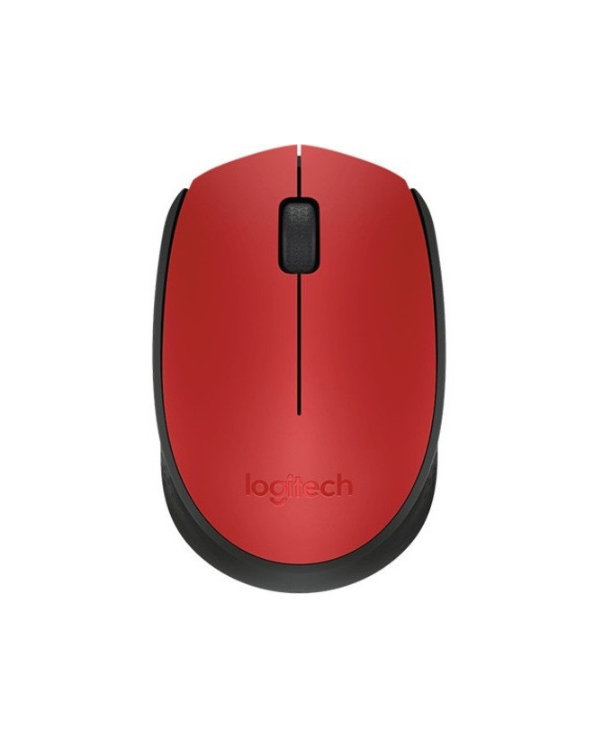 Logitech M171 USB Wireless Mouse in Red Black 910-004657