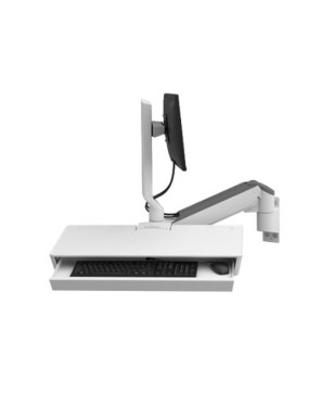 Ergotron CareFit Combo Arm with Worksurface in White 45-622-251 for Keyboard and Monitor