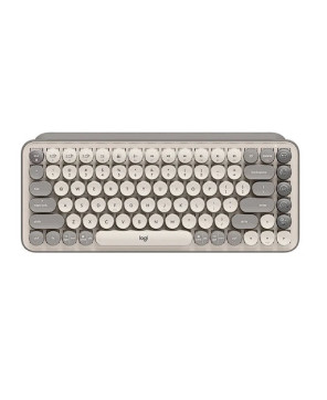 Logitech POP Keys Wireless Mechanical Keyboard with Customisable Emoji Keys in Mist 920-011226