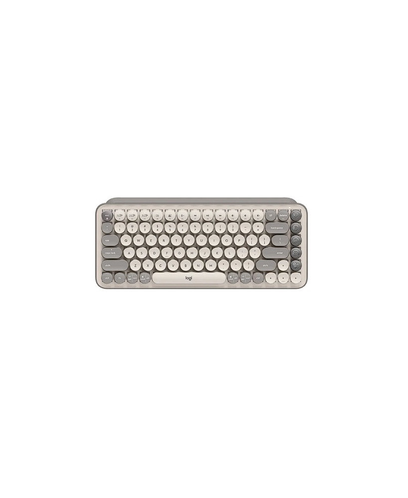 Logitech POP Keys Wireless Mechanical Keyboard with Customisable Emoji Keys in Mist 920-011226