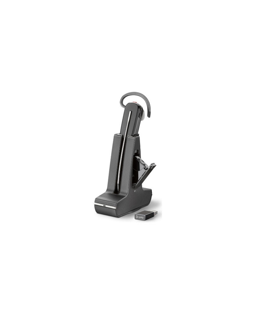 HP Poly Savi 8245 DECT 1880-1900MHz Mono Headset with USB-A to USB-C Cable + D400 USB-A DECT Dongle 8D3H2AA 