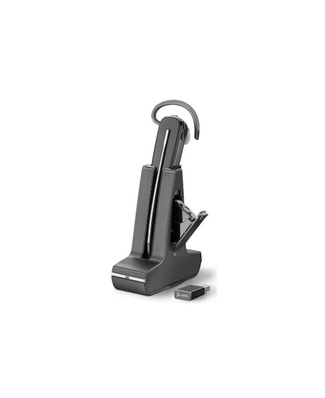 HP Poly Savi 8245 DECT 1880-1900MHz Mono Headset with USB-A to USB-C Cable + D400 USB-A DECT Dongle 8D3H2AA 