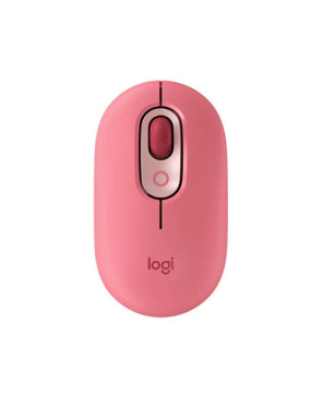 Logitech POP MOUSE 4-Button Optical Wireless Mouse in Heartbreaker 910-006516