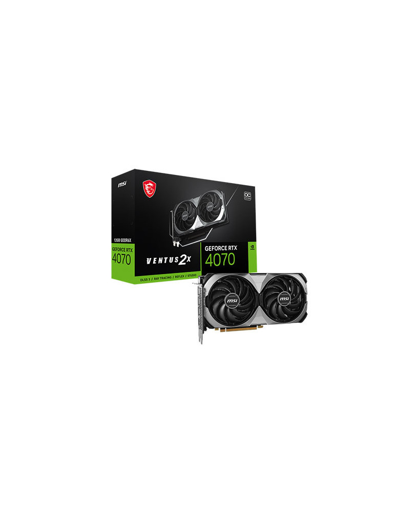 MSI NVIDIA GeForce RTX 4070 12GB GDDR6X 192-bit Graphics Card GEFORCE RTX 4070 VENTUS 2X E 12G OC