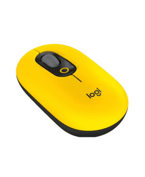 Logitech POP MOUSE 4-Button Optical Wireless Mouse in Blast Yellow 910-006514