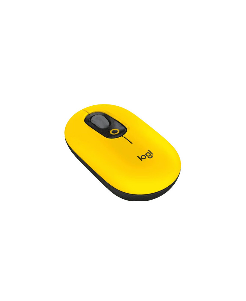 Logitech POP MOUSE 4-Button Optical Wireless Mouse in Blast Yellow 910-006514