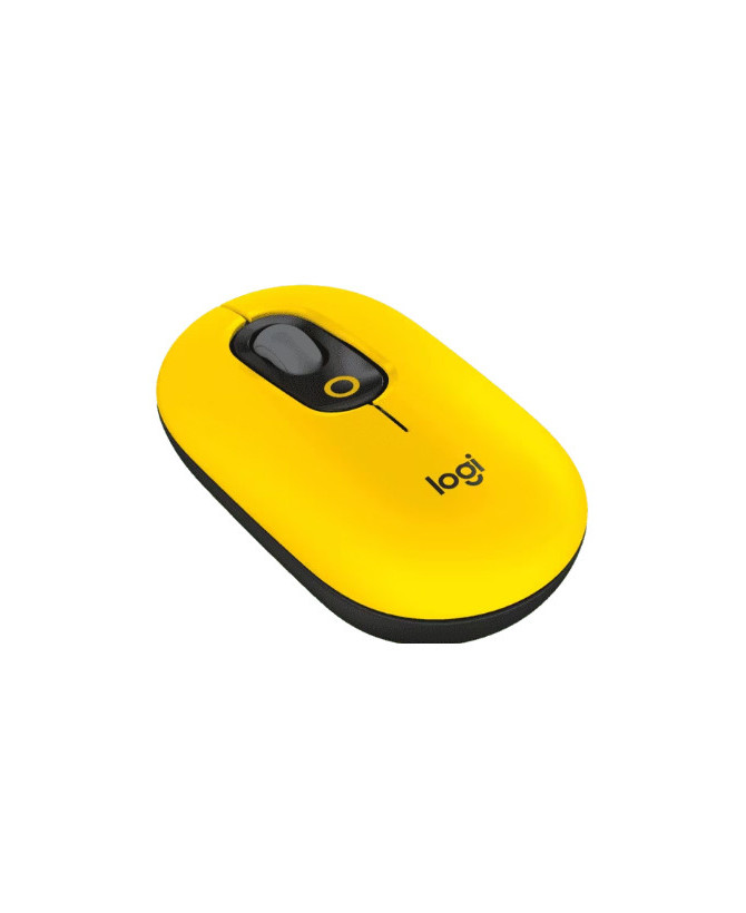 Logitech POP MOUSE 4-Button Optical Wireless Mouse in Blast Yellow 910-006514