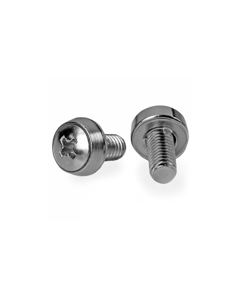 Startech 50-Pack Steel Mounting Screws Nickel-Plated CABSCRWS1224 for 12-24 Server Rack 