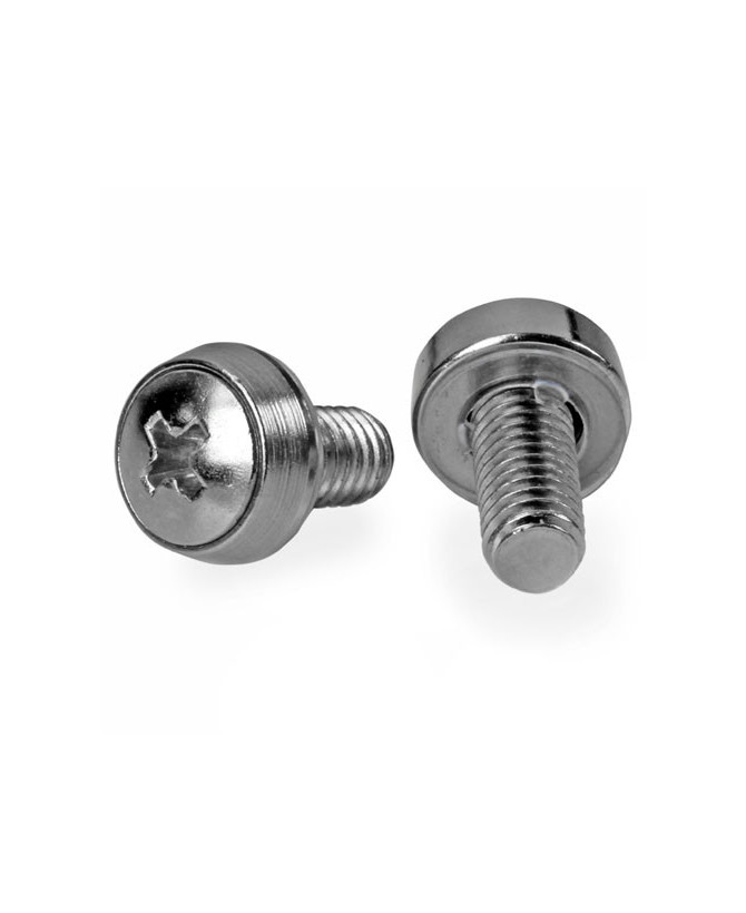 Startech 50-Pack Steel Mounting Screws Nickel-Plated CABSCRWS1224 for 12-24 Server Rack 