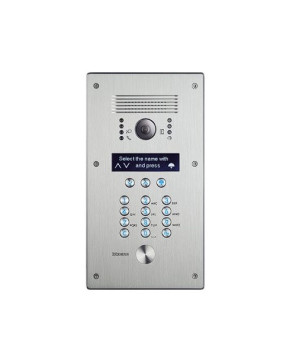 Bticino Monobloc vandal-resistant 2-Wires Digital Call Video Stainless Steel Entrance Panel 308040