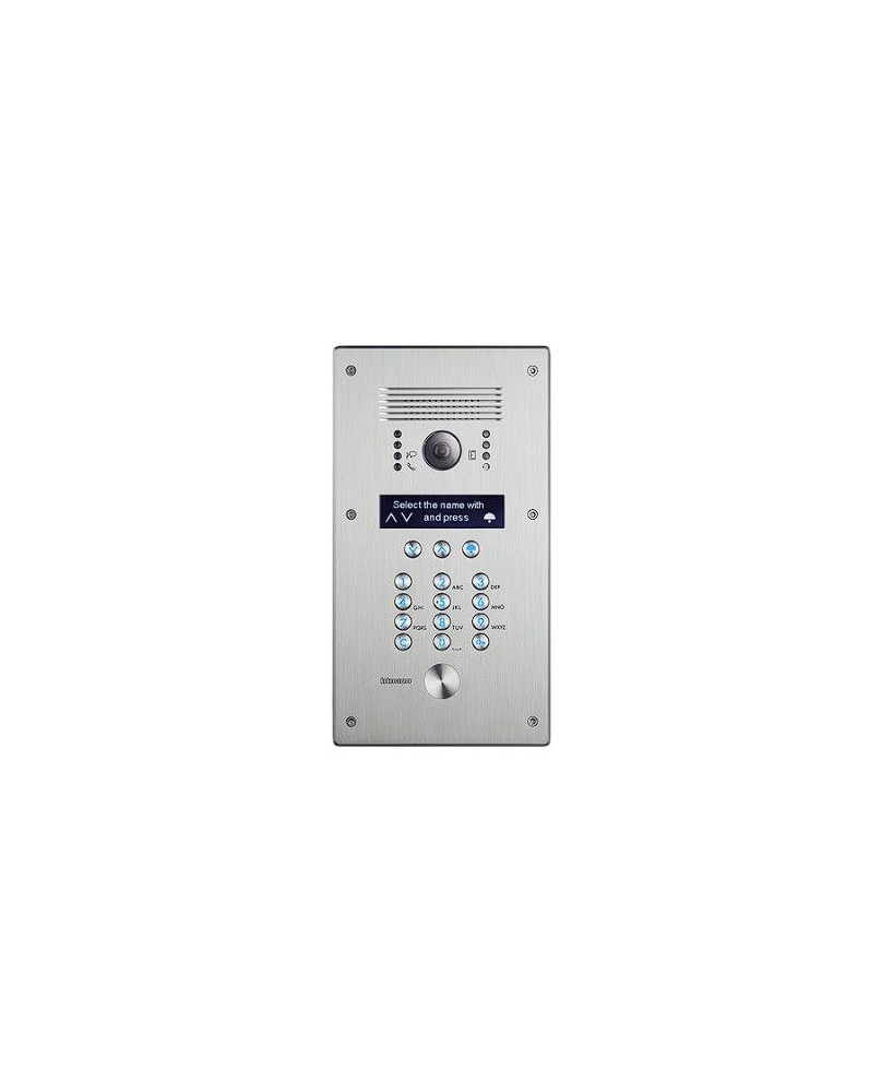 Bticino Monobloc vandal-resistant 2-Wires Digital Call Video Stainless Steel Entrance Panel 308040