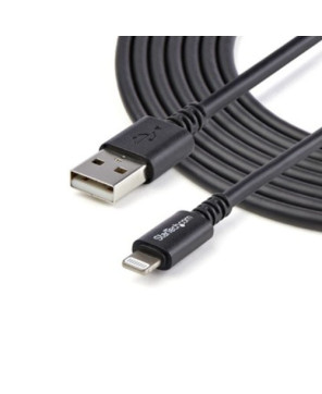 Startech 3m 8-Pin Lightning Connector to USB Cable in Black USBLT3MB for iPhone, iPod and iPad