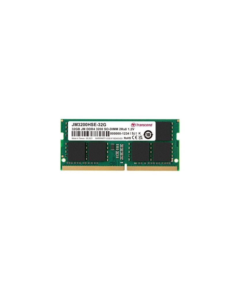 Transcend JetRAM 32GB 3200 MHz DDR4 SDRAM SoDIMM Memory Module JM3200HSE-32G for Notebook 