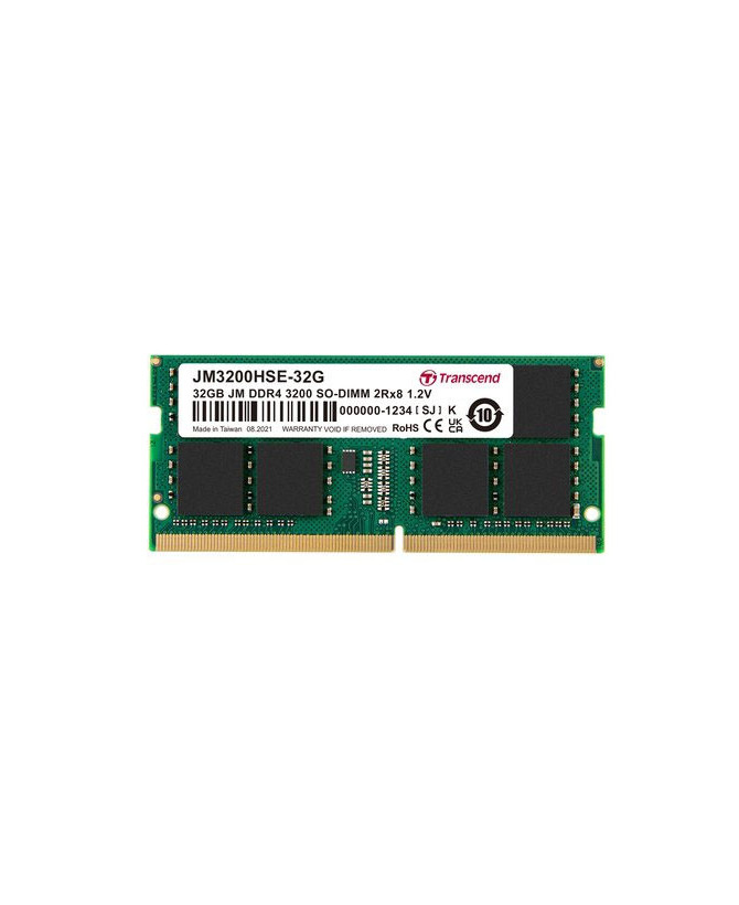 Transcend JetRAM 32GB 3200 MHz DDR4 SDRAM SoDIMM Memory Module JM3200HSE-32G for Notebook 