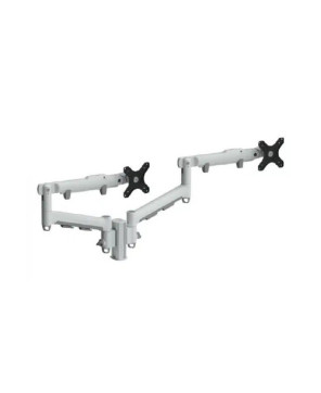 Atdec AWM Dual Monitor Arm Solution in White AWMS-2-D13-F-W-K for up to 27" Screens