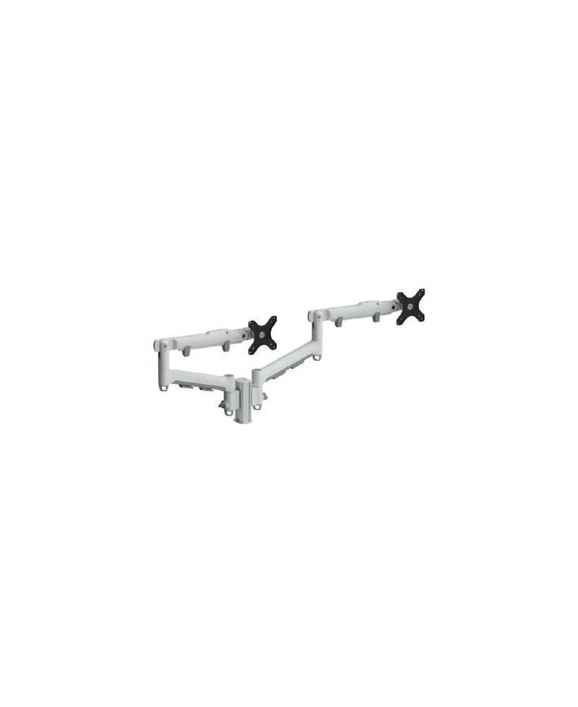 Atdec AWM Dual Monitor Arm Solution in White AWMS-2-D13-F-W-K for up to 27" Screens