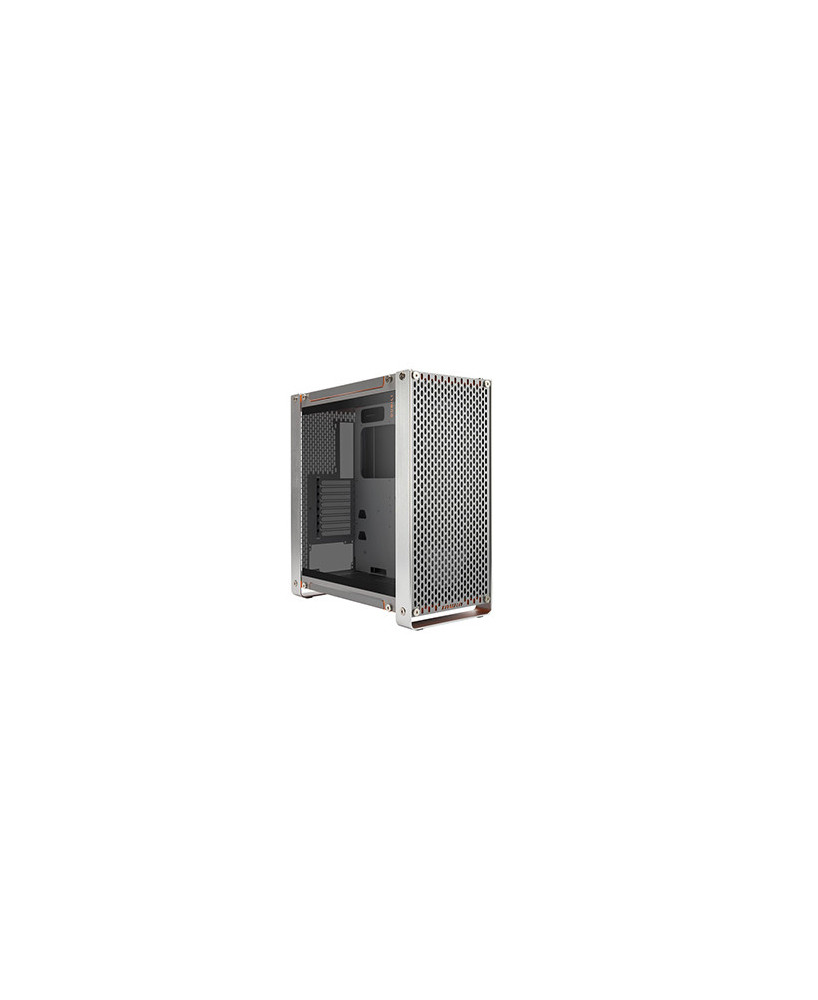 InWin DUBILI Tempered Glass Full-Tower Computer Case in Grey/Orange IW-CS-DUBILIGRY