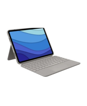 Logitech Combo Touch Keyboard/Cover Case in Sand 920-010223 for iPad Pro 12.9-inch (5th gen)