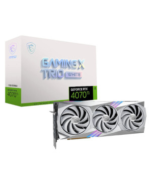 MSI Nvidia GeForce RTX 4070 Ti 12 GB GDDR6X Graphic Card GEFORCE RTX 4070 TI GAMING X TRIO WHITE