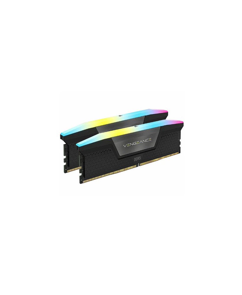 Corsair Vengeance RGB 32GB (2x16GB) DDR5 Black Gaming Memory CMH32GX5M2B6400C36