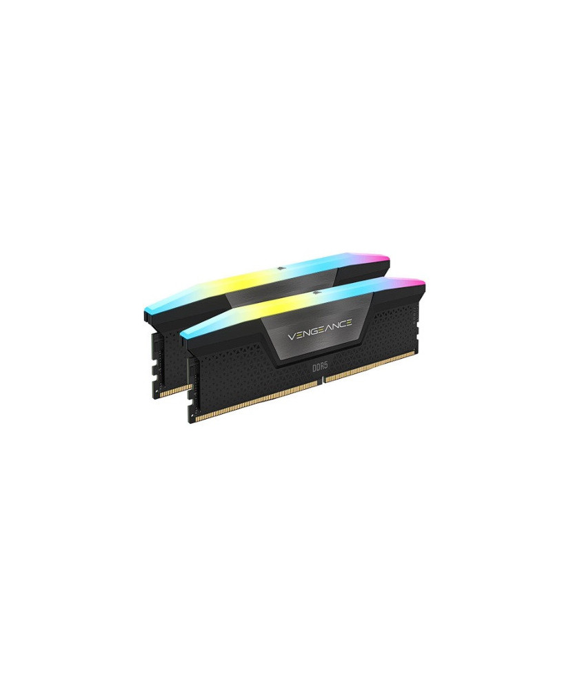 Corsair Vengeance RGB 64GB (2x32GB) DDR5 Black Gaming Memory CMH64GX5M2B6400C32