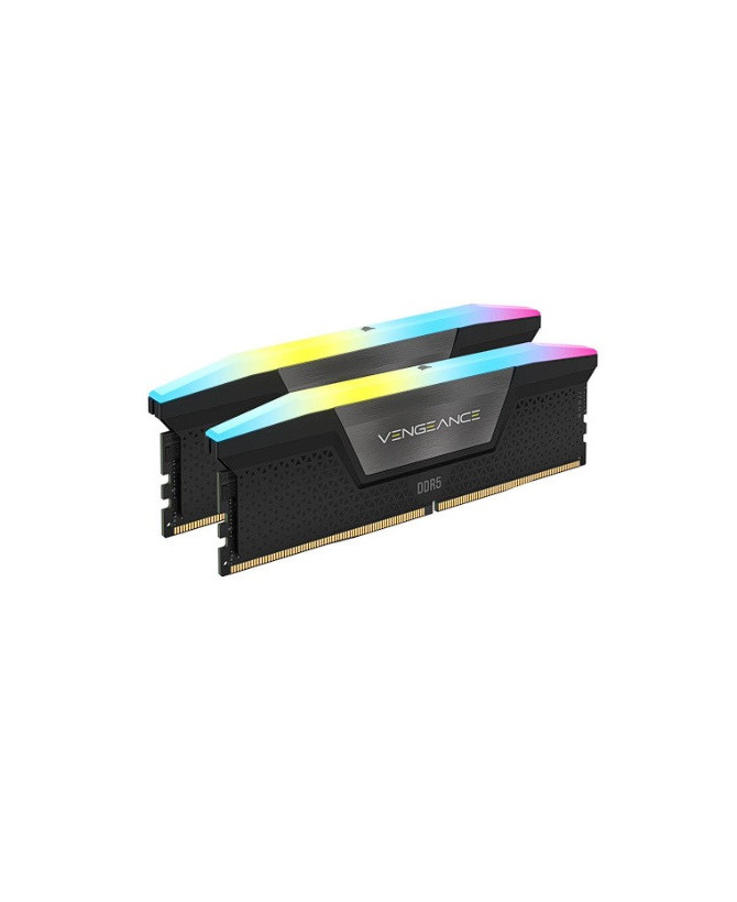 Corsair Vengeance RGB 64GB (2x32GB) DDR5 Black Gaming Memory CMH64GX5M2B6400C32