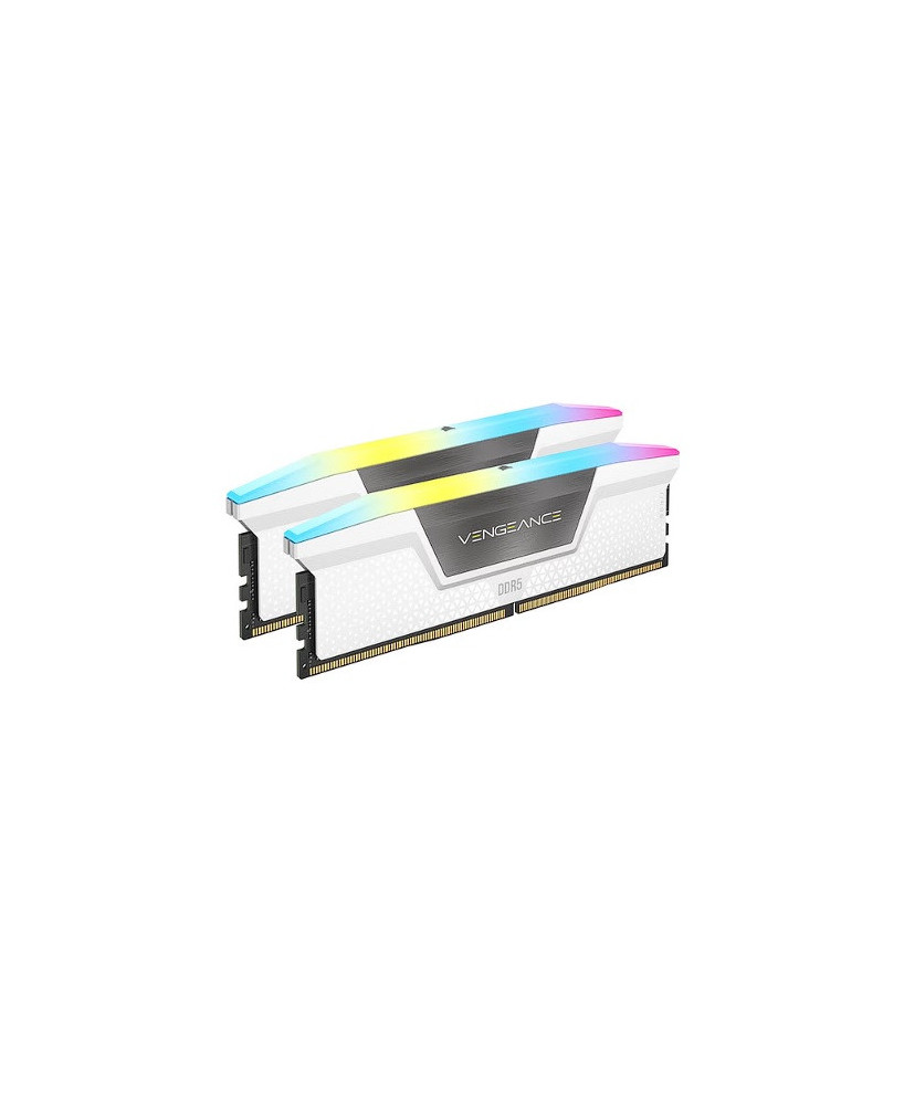 Corsair Vengeance RGB 32GB (2x16GB) DDR5 Gaming Memory in White CMH32GX5M2B5600C36WK