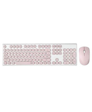 Rapoo X260S Wireless Optical Mouse and Keyboard in Pink X260S-PINK